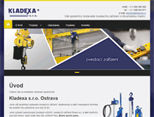 Tablet Screenshot of kladexa.cz